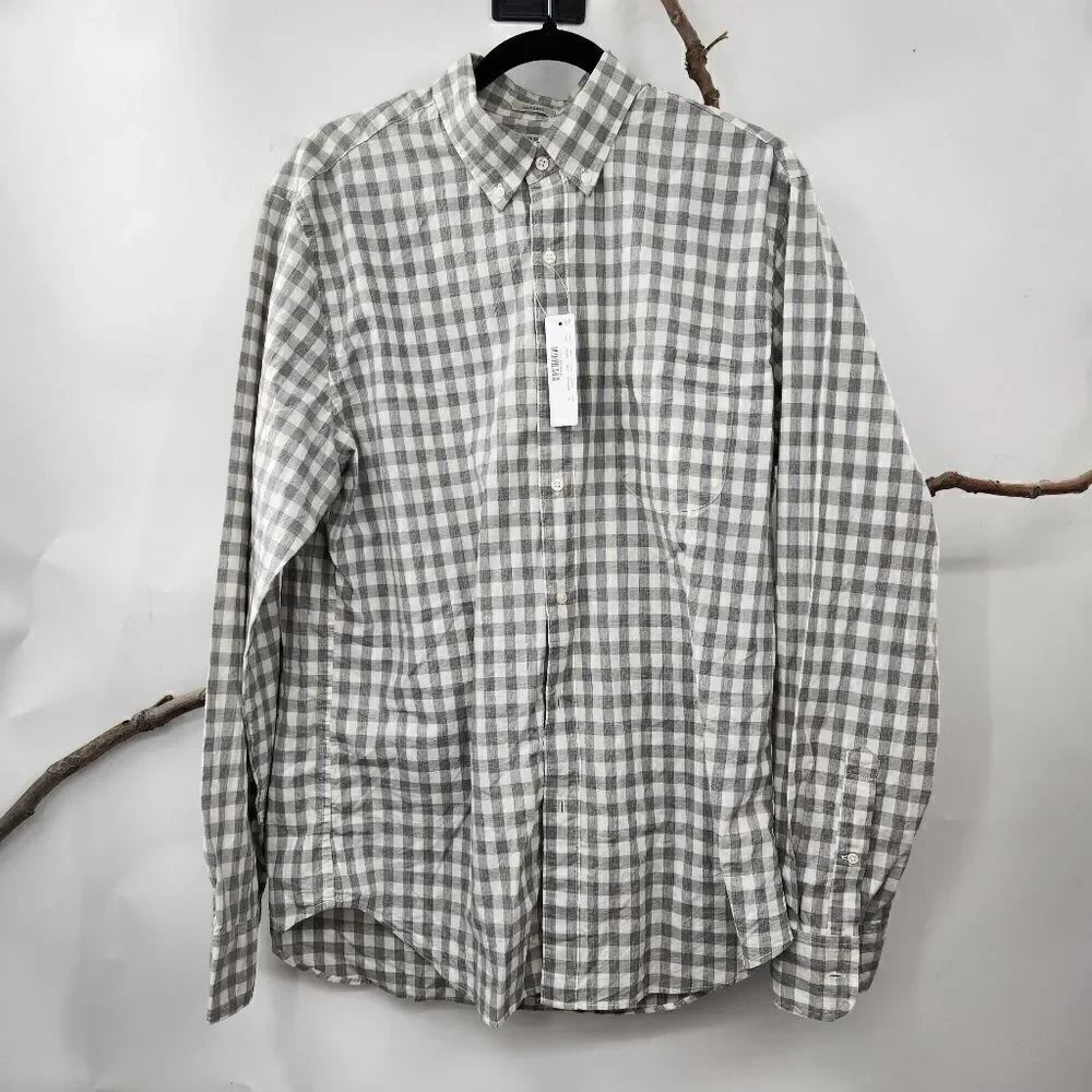 J. Crew stretch secret wash shirting organic cotton